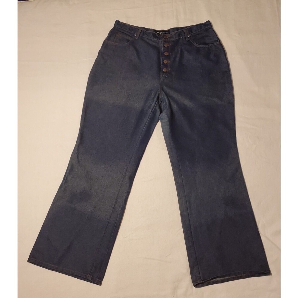 Deja Bleu Jeans Womens Size 20 Blue Straight Leg READ - Picture 2 of 15